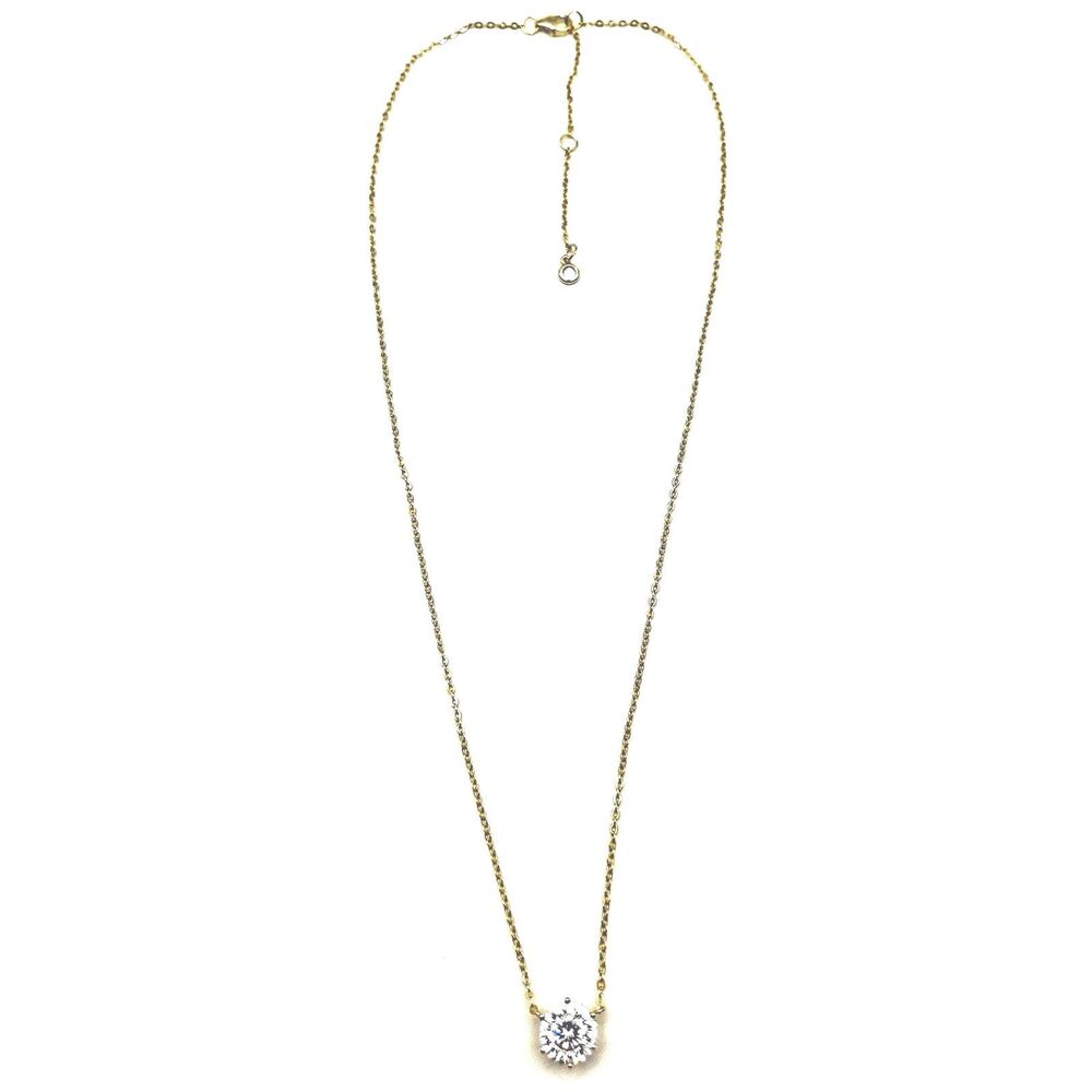 Necklace - Pendant Gold Chain Cubic Zirconia Stone Women's Fashion Jewelry